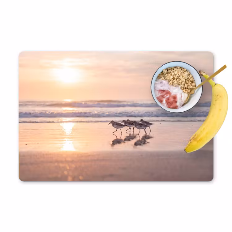 Placemat - 6 stuks - Zee - Vogels - Strand — 1