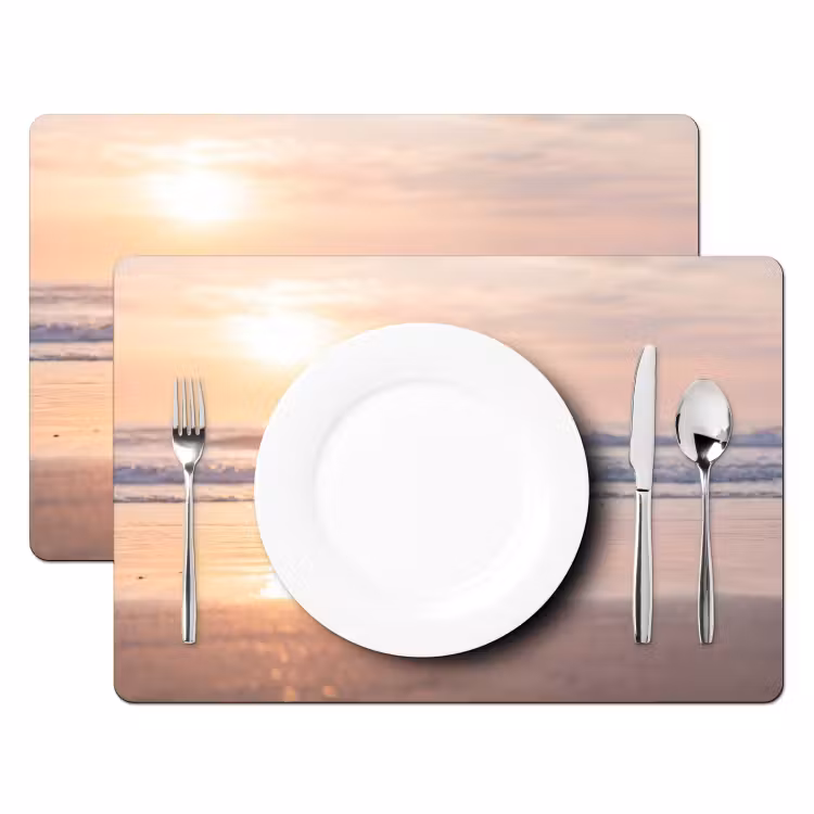 Placemat - 6 stuks - Zee - Vogels - Strand — 2