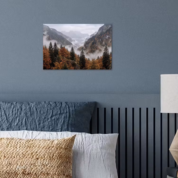 Poster - Bergen - Vallei - Mist - Herfst - Natuur — 3