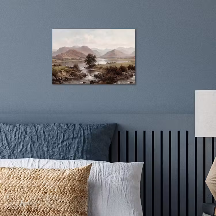 Poster - Berglandschap - Meer - Bergen - Vallei - Klassiek — 3
