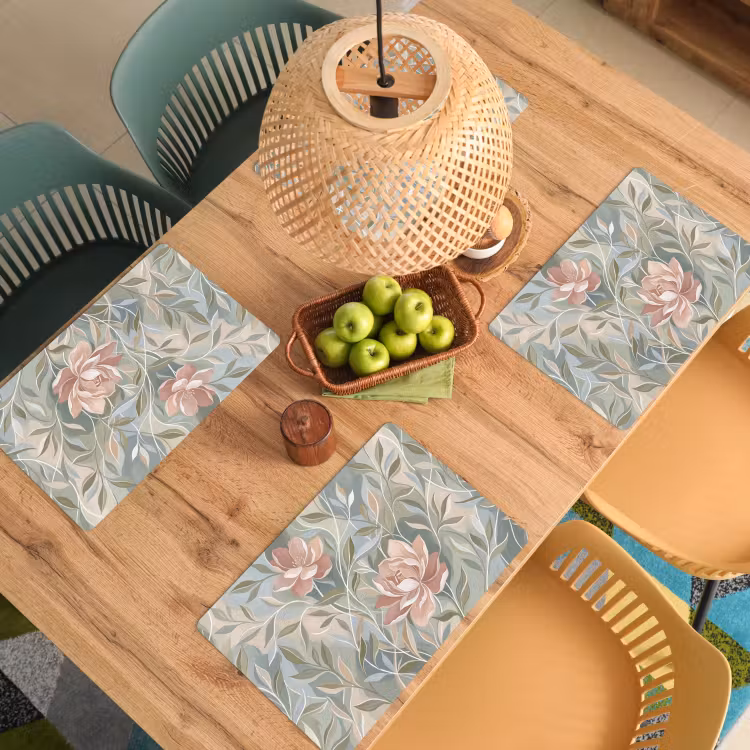 Placemat - 6 stuks - Elegant - Romantiek - Roze — 6