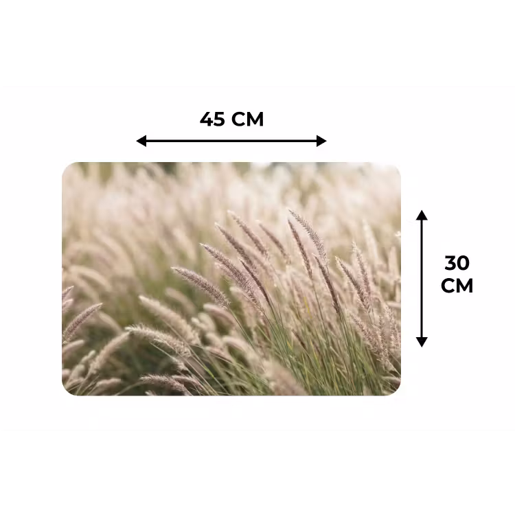 Placemat - 6 stuks - Gras - Close up - Groen — 3