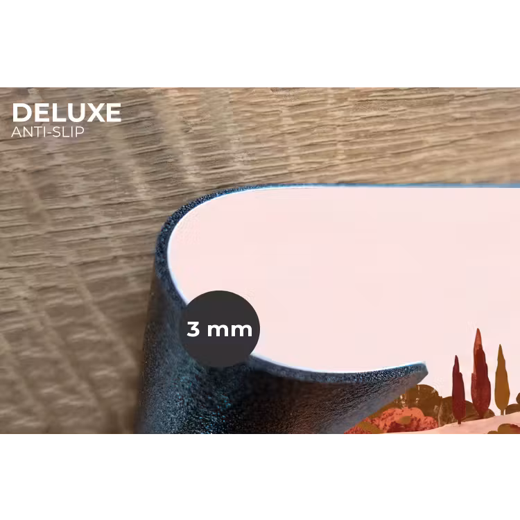 Placemat - 6 stuks - Heuvellandschap - Grafisch - Terracotta — 4