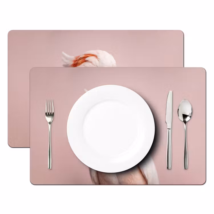 Placemat - 6 stuks - Kaketoe - Portret - Roze — 2