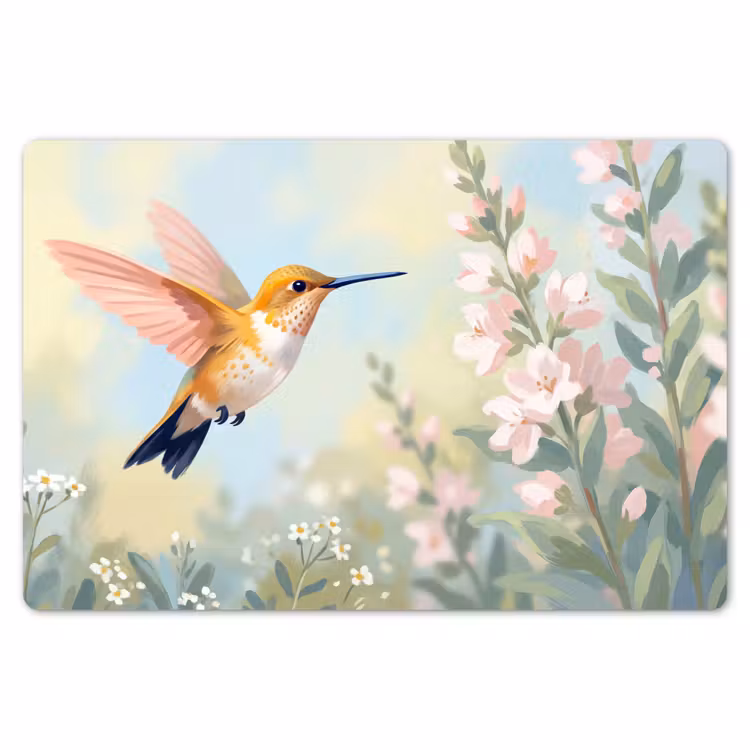 Placemat - 6 stuks - Kolibrie - Illustratie - Kleurrijk — 7