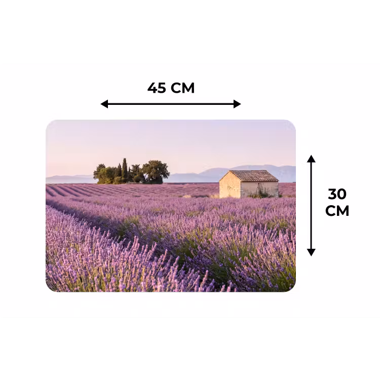 Placemat - 6 stuks - Lavendel - Landschap - Sereen - Paars — 3