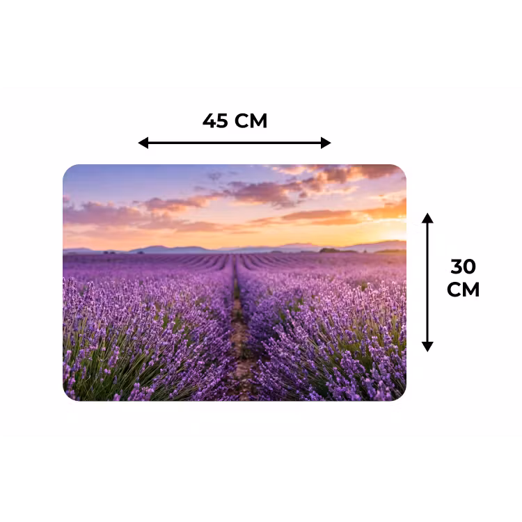 Placemat - 6 stuks - Lavendel - Veld - Natuur - Paars — 3