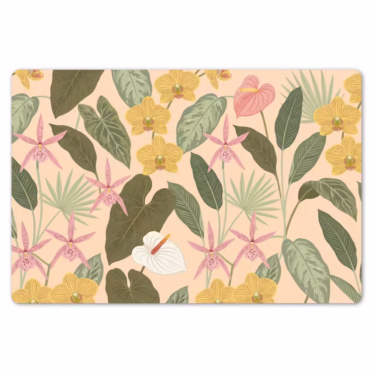 Placemat - 6 stuks - Patroon - Bloemen - Kleurrijk — 7