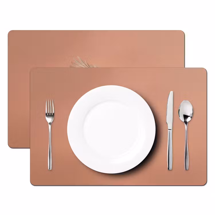 Placemat - 6 stuks - Roodborst - Natuur - Roze — 2