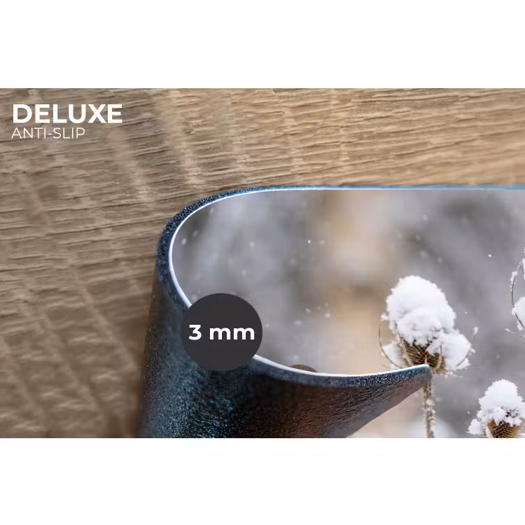 Placemat - 6 stuks - Roodborstje - Gedroogde bloem - Sneeuw - Winter - Vertederend — 4