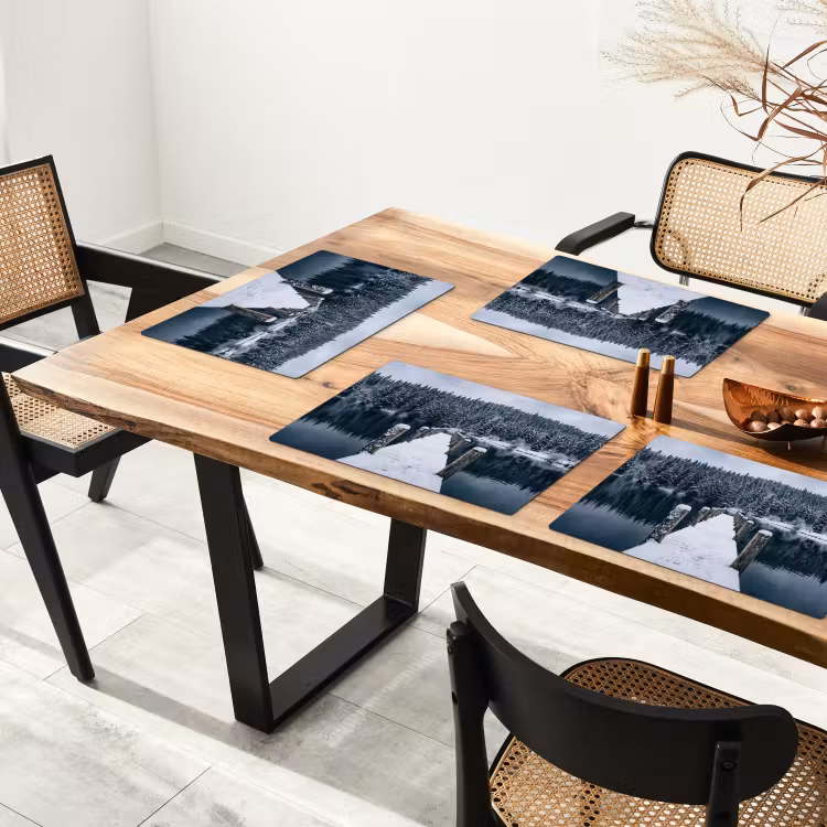 Placemat - 6 stuks - Steiger - Meer - Sneeuw - Bergen - Rustgevend — 5