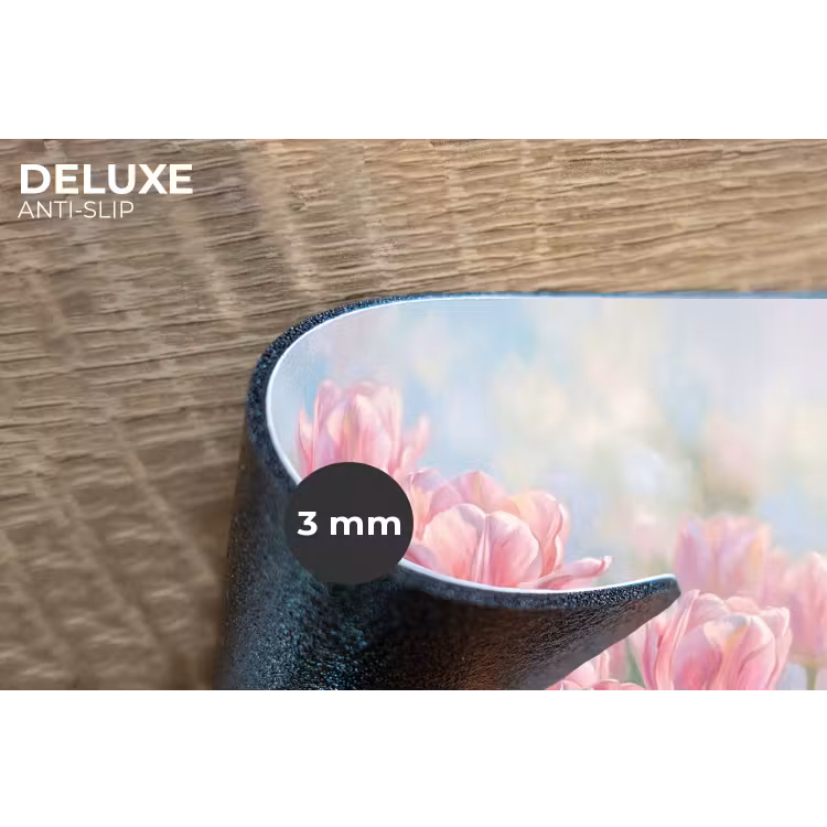 Placemat - 6 stuks - Tulpen - Veld - Lente - Roze — 4