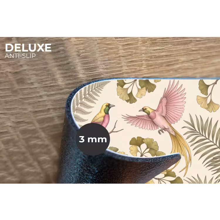 Placemat - 6 stuks - Vogels - Tropisch - Botanisch - Roze — 4