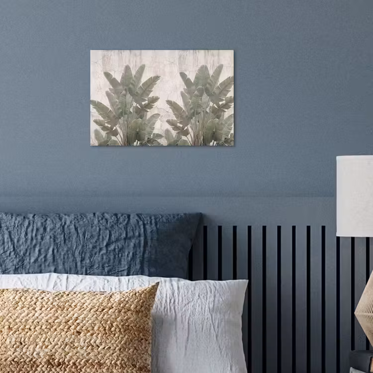 Poster - Bananenbladeren - Beton - Groen — 3