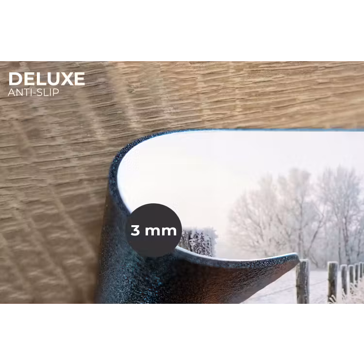 Placemat - 6 stuks - Hek - Sneeuw - Mist - Platteland - Nostalgisch — 4