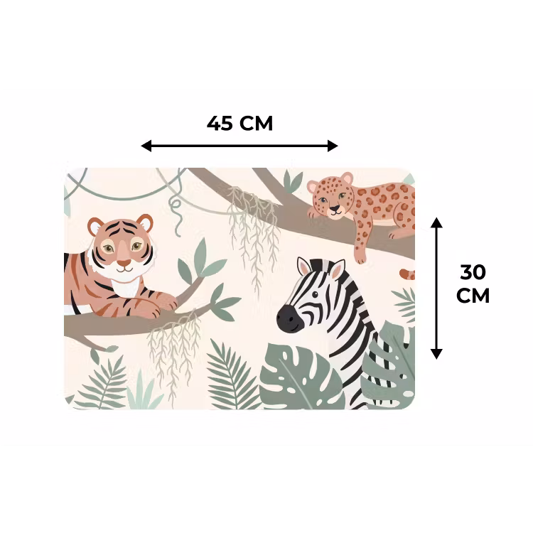 Placemat - 6 stuks - Jungle - Rustiek - Pastel — 3