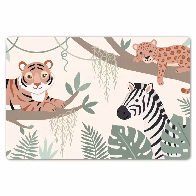 Placemat - 6 stuks - Jungle - Rustiek - Pastel — 7