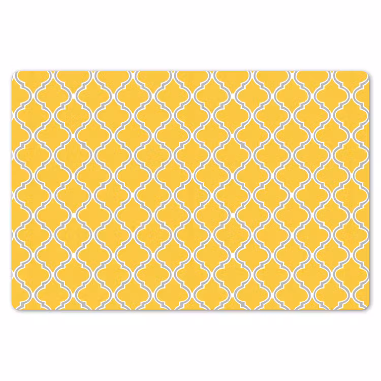 Placemat - 6 stuks - Lantaarn - Arabesk - Elegant - Geel — 7