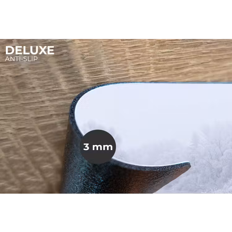 Placemat - 6 stuks - Rivier - Sneeuw - Bos - Winter - Schilderachtig — 4