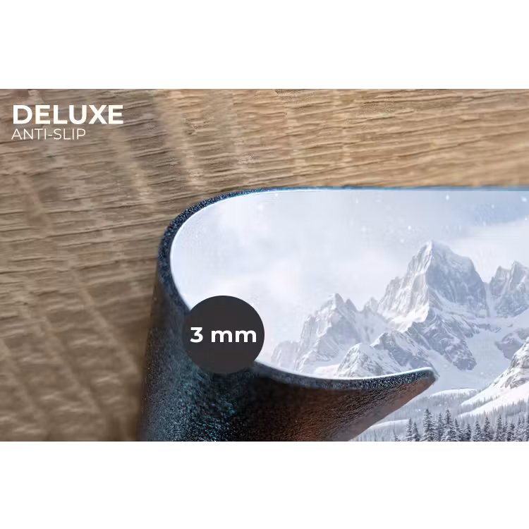 Placemat - 6 stuks - Sneeuwlandschap - Bergen - Rivier - Winter — 4