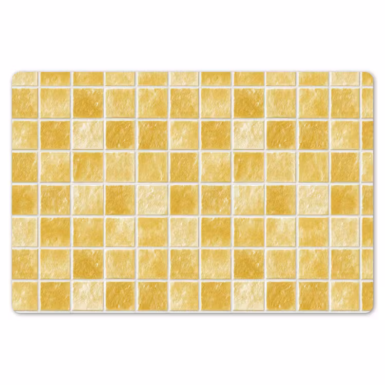 Placemat - 6 stuks - Tegels - Mozaïek - Textuur - Goudgeel — 7