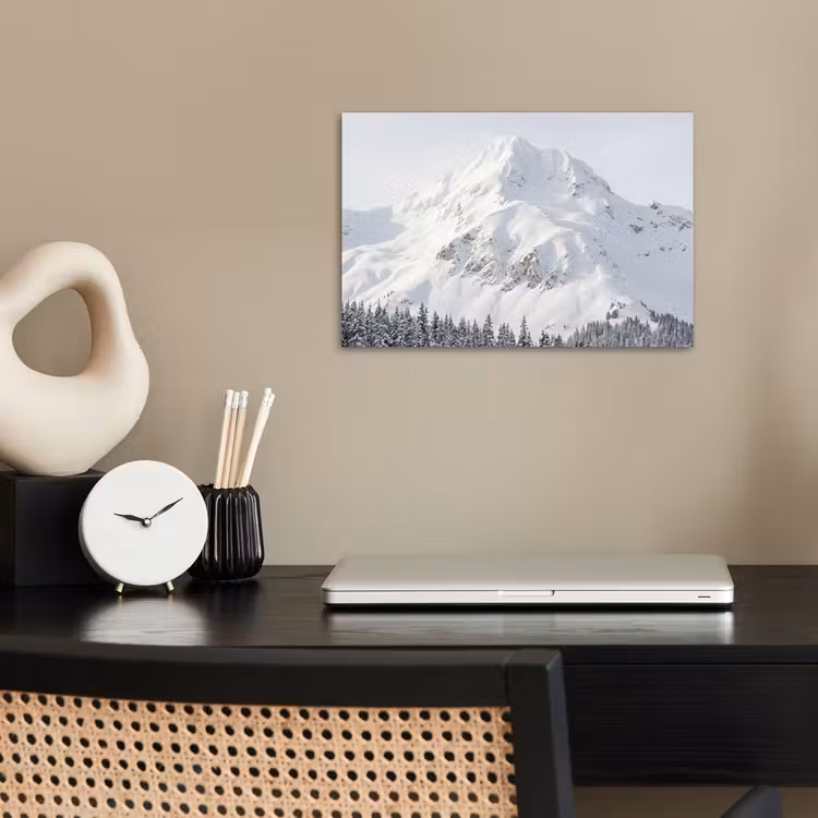 Poster - Berg - Sneeuw - Winter - Natuur - Wit — 2