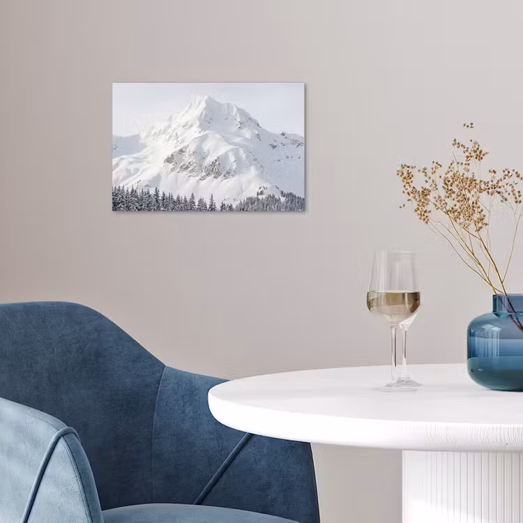Poster - Berg - Sneeuw - Winter - Natuur - Wit — 4