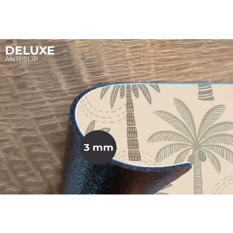 Placemat - 6 stuks - Palmbomen - Patroon - Tropisch - Beige — 4