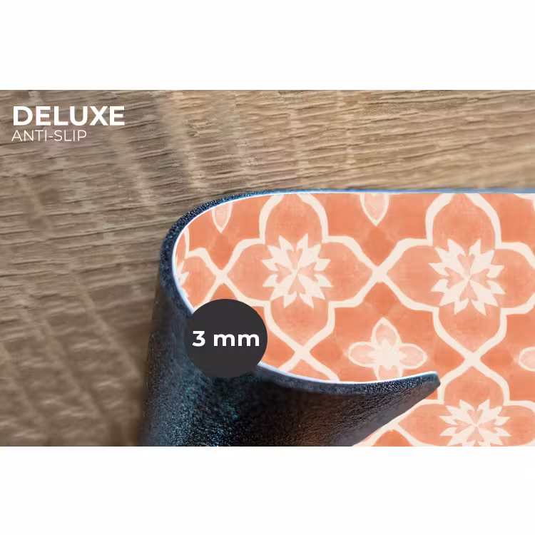 Placemat - 6 stuks - Tegelpatroon - Arabesk - Vintage - Terracotta — 4