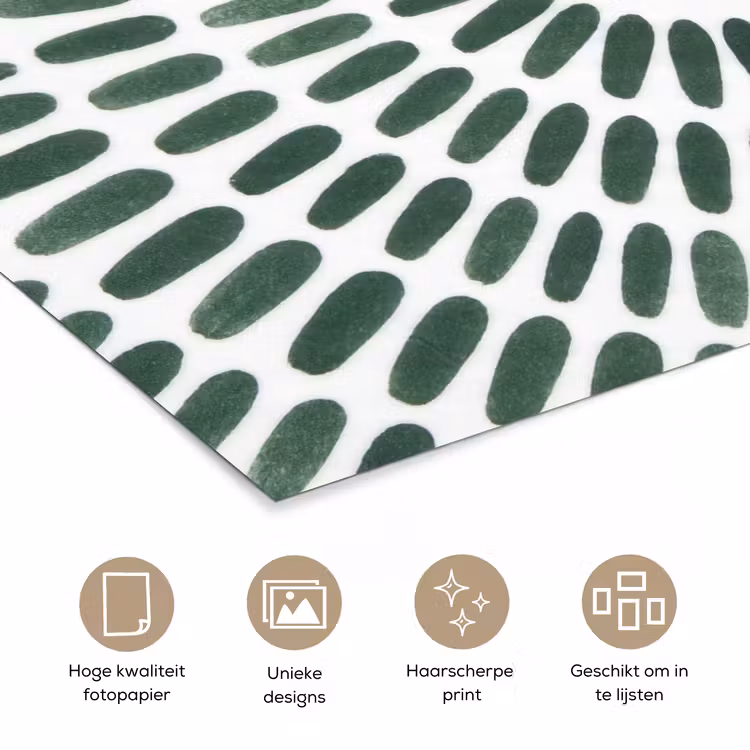 Poster - Abstract - Cirkel - Patroon - Modern - Groen — 5