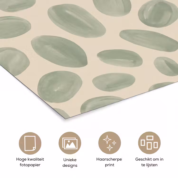 Poster - Abstract - Patroon - Organisch - Groen - Modern — 5