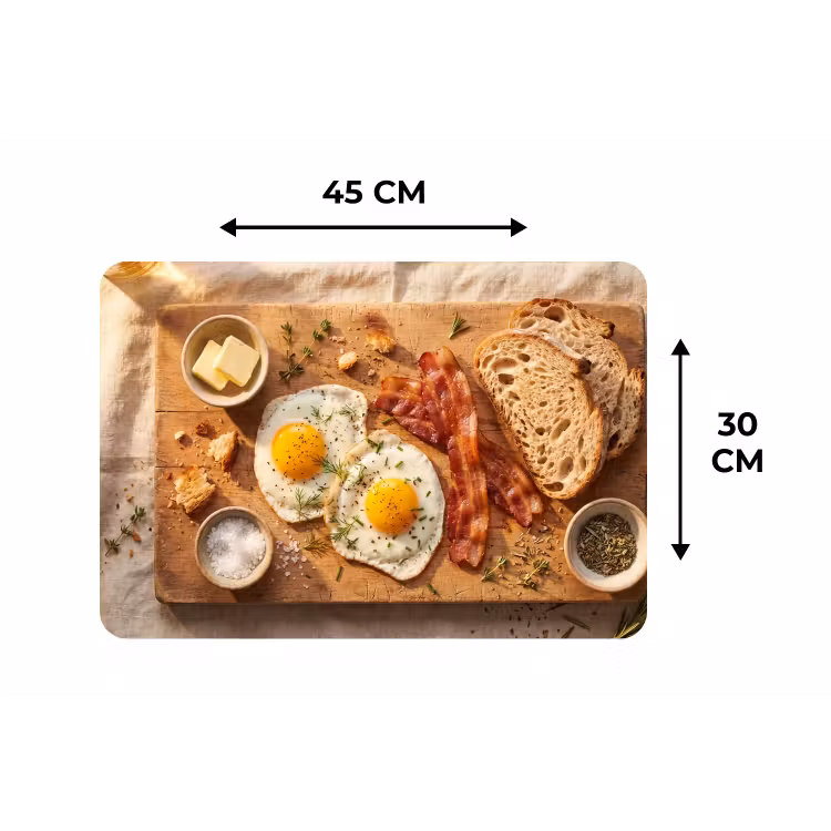 Placemat - 6 stuks - Eten - Ontbijt - Hout - Rustiek - Geel — 3