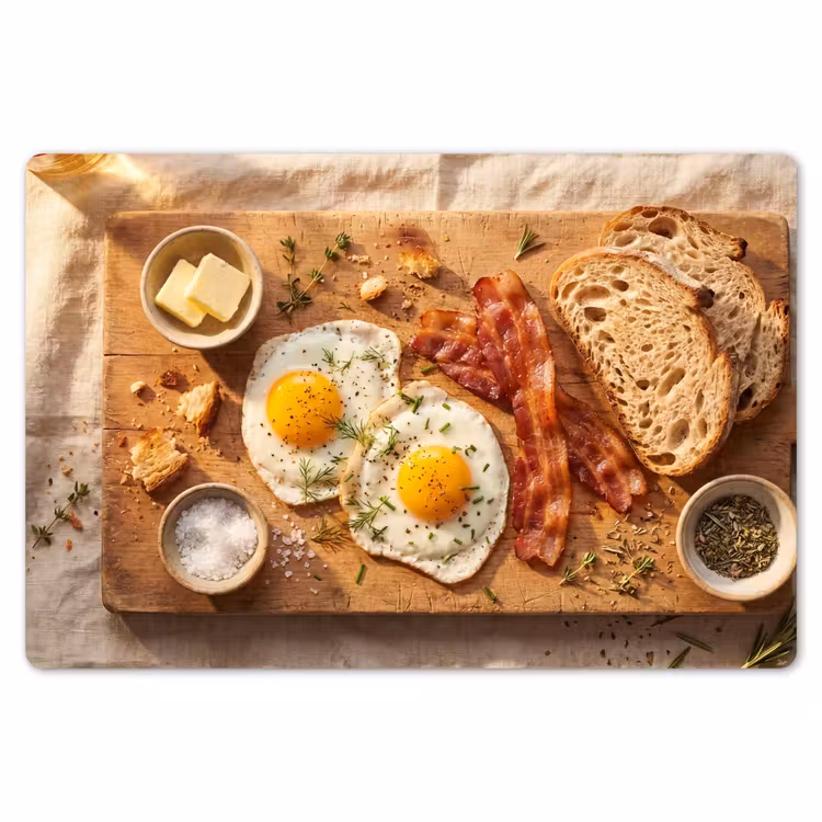 Placemat - 6 stuks - Eten - Ontbijt - Hout - Rustiek - Geel — 7
