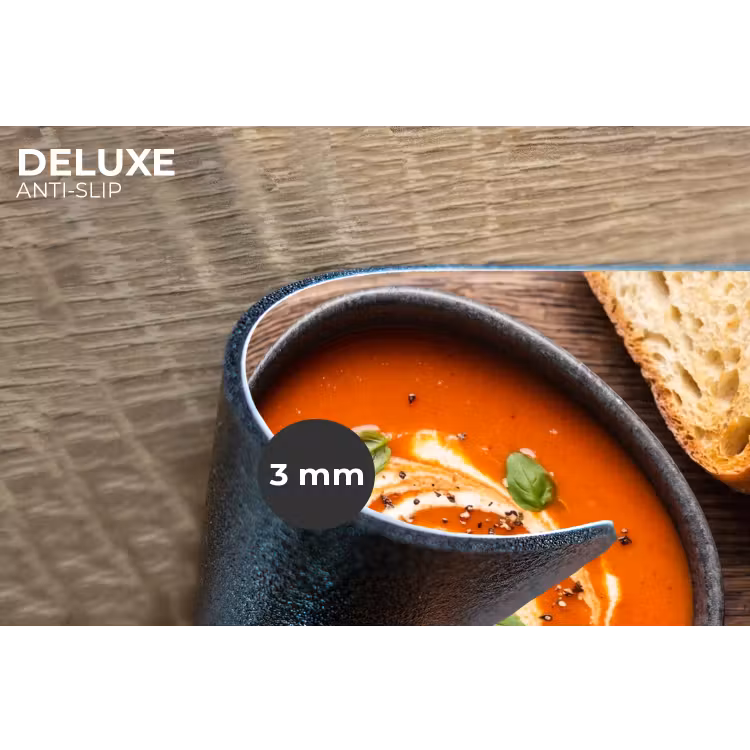 Placemat - 6 stuks - Eten - Soep - Basilicum - Rustiek - Rood — 4