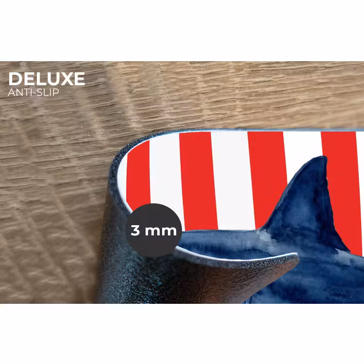 Placemat - 6 stuks - Vis - Haai - Zee - Illustratie - Blauw — 4