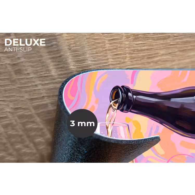 Placemat - 6 stuks - Drank - Inschenken - Feest - Abstract - Roze — 4