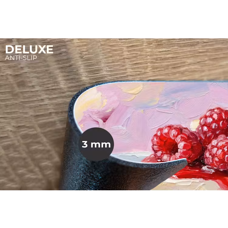 Placemat - 6 stuks - Eten - Cheesecake - Bessen - Abstract - Roze — 4
