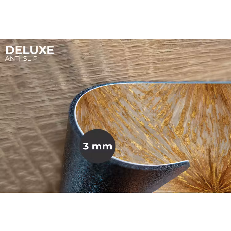 Placemat - 6 stuks - Explosie - Abstract - Goud - Wit — 4