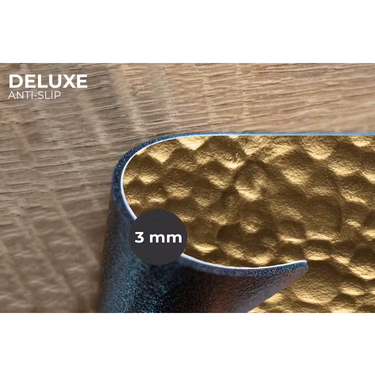 Placemat - 6 stuks - Gehamerd - Reliëf - Textuur - Bronsgoud — 4