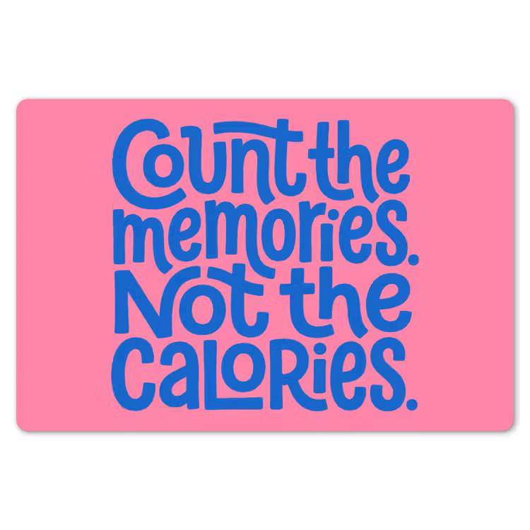Placemat - 6 stuks - Memories - Roze - Blauw - Quote — 7