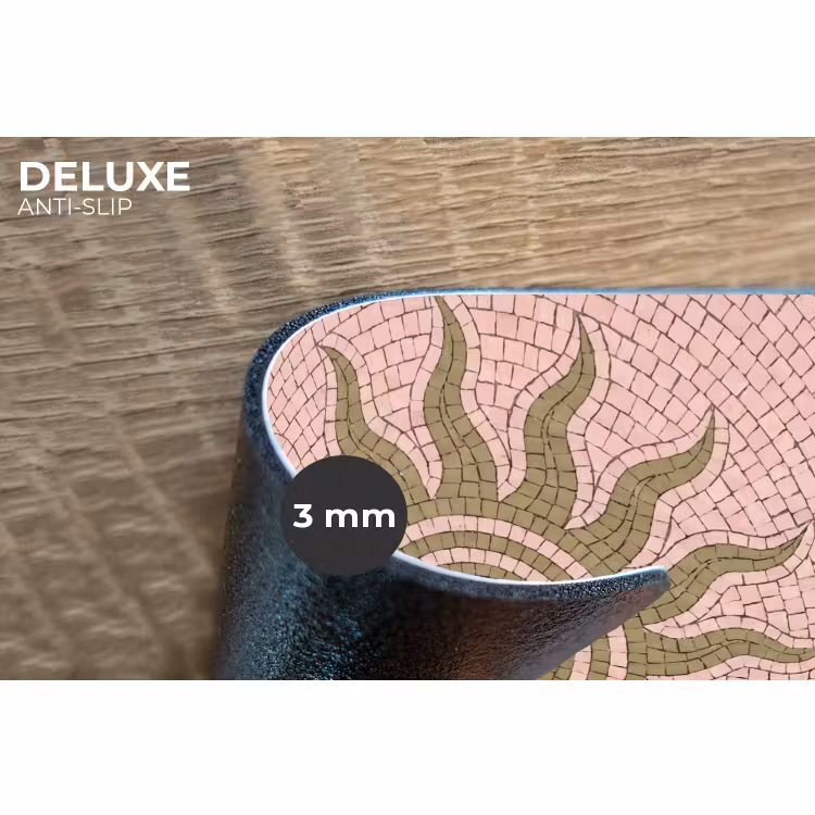 Placemat - 6 stuks - Mozaïek - Zon - Patroon - Klassiek - Roze — 4