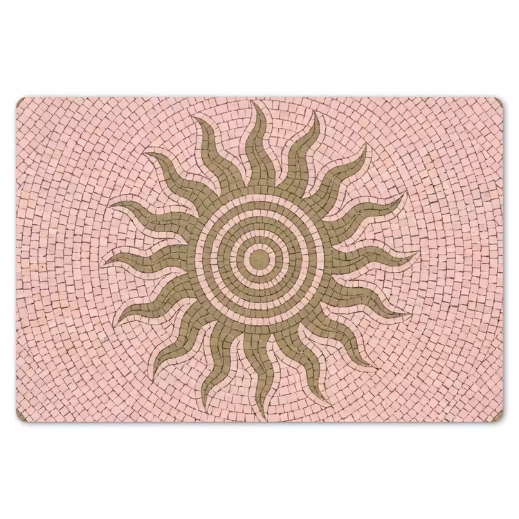 Placemat - 6 stuks - Mozaïek - Zon - Patroon - Klassiek - Roze — 7