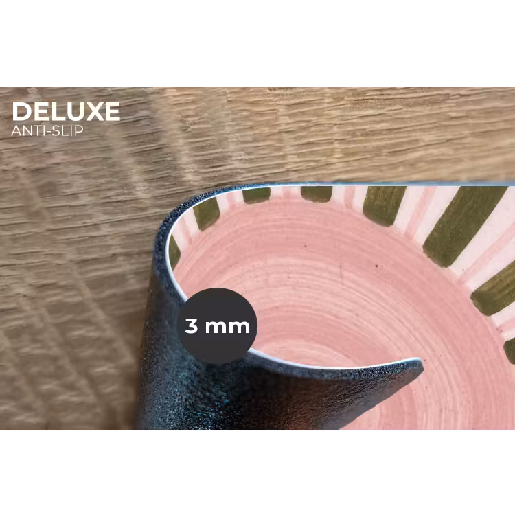 Placemat - 6 stuks - Patroon - Cirkel - Stralen - Abstract - Roze — 4