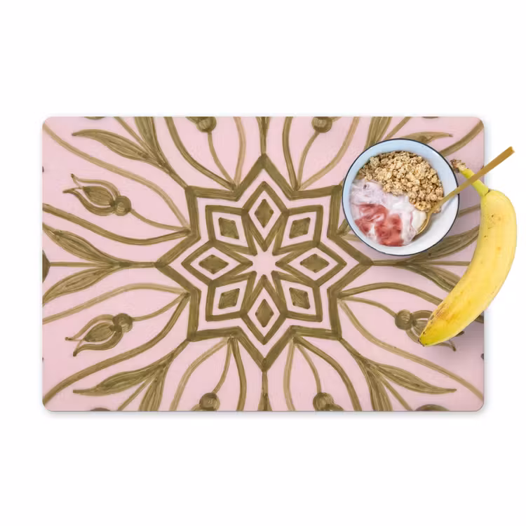 Placemat - 6 stuks - Patroon - Mandala - Decoratie - Abstract - Groen — 1