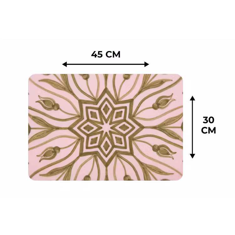 Placemat - 6 stuks - Patroon - Mandala - Decoratie - Abstract - Groen — 3