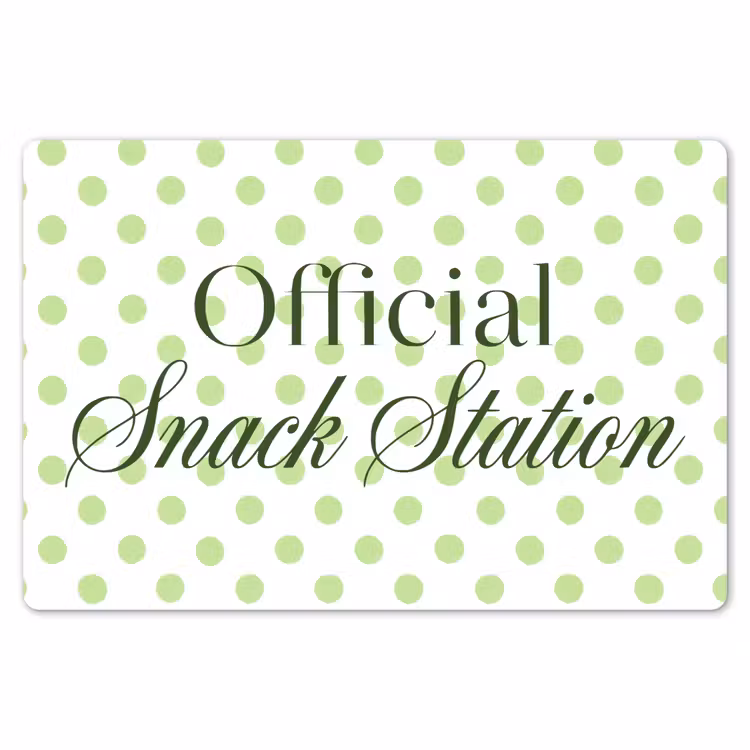 Placemat - 6 stuks - Snack Station - Groen - Stippen — 7