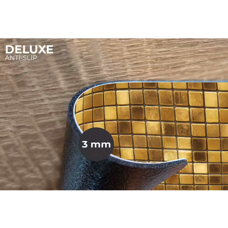 Placemat - 6 stuks - Tegels - Mozaïek - Luxe - Warm Goud — 4