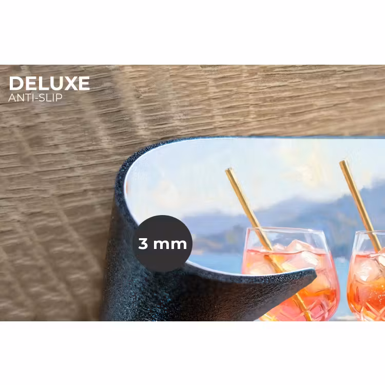 Placemat - 6 stuks - Drank - Glazen - Strand - Zomer - Oranje — 4