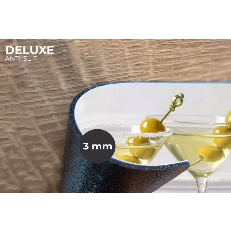 Placemat - 6 stuks - Drank - Martini - Olijven - Modern - Wit — 4