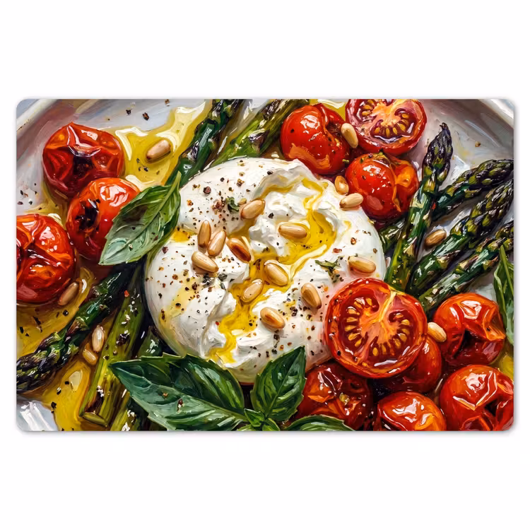 Placemat - 6 stuks - Eten - Groenten - Kaas - Modern - Vers — 7